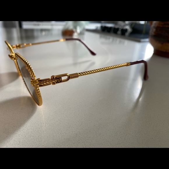 Vintage Frames Gold reflective sunglasses - Picture 2 of 4